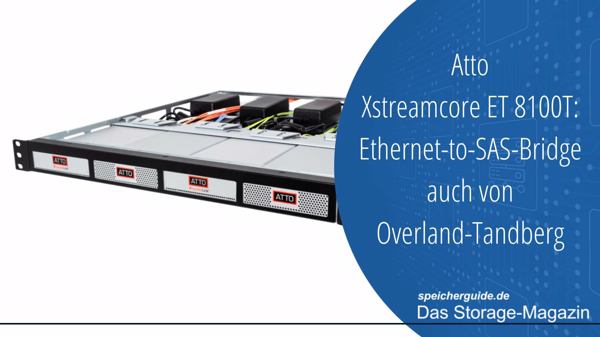 Atto ET 8100T: Ethernet-to-SAS-Bridge von Overland-Tandberg